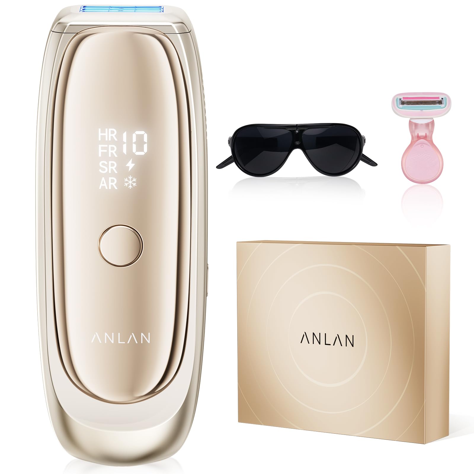 Amazon | 【TV紹介✕美人百花ムダ毛ケア部門NO1】ANLAN 脱毛器 Zap 光